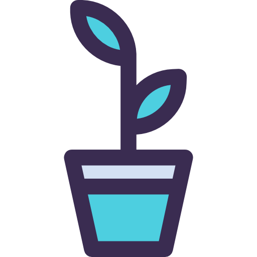 Plant Kiranshastry Lineal Color Blue icon