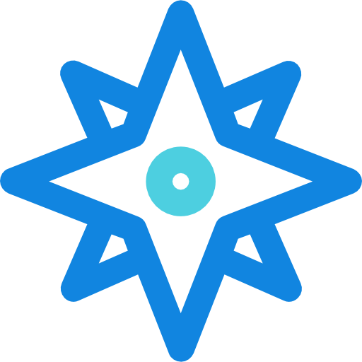 brújula Kiranshastry Lineal Blue icono