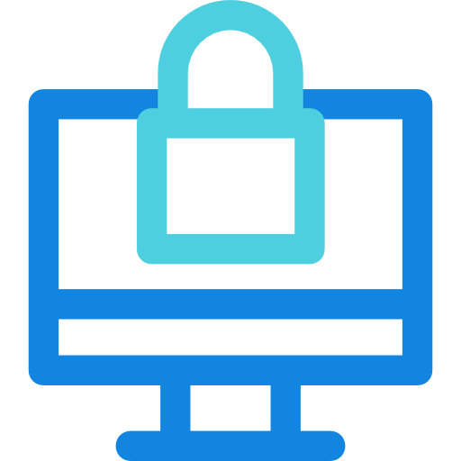 computadora Kiranshastry Lineal Blue icono