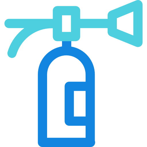 brandblusser Kiranshastry Lineal Blue icoon