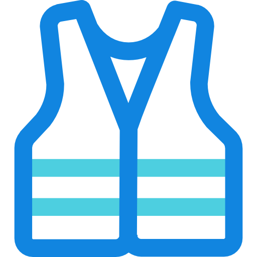 rettungsweste Kiranshastry Lineal Blue icon