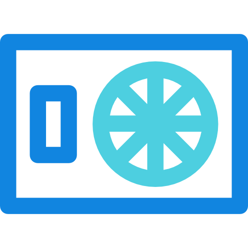 caja de seguridad Kiranshastry Lineal Blue icono