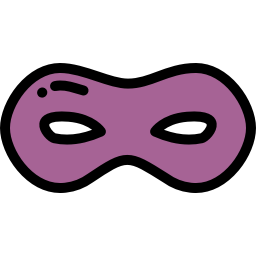 Mask Detailed Rounded Lineal color icon