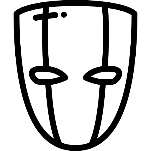 maschera Detailed Rounded Lineal icona