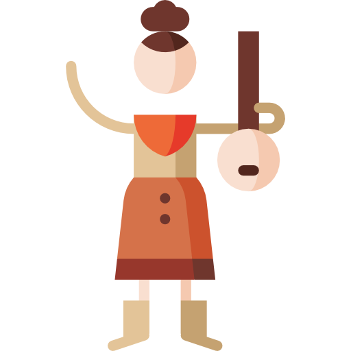 banjo Puppet Characters Flat icoon