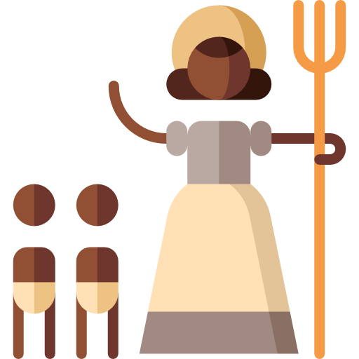 homesteader Puppet Characters Flat icon