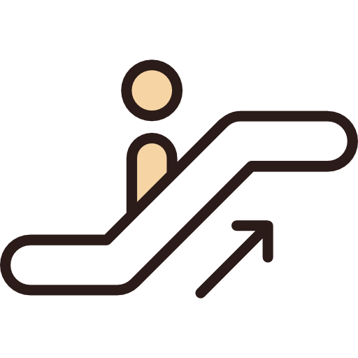 rolltreppe Good Ware Lineal Color icon
