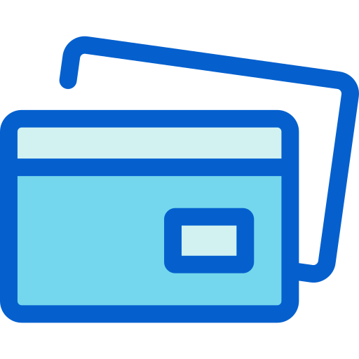 Credit cards Generic Blue icon