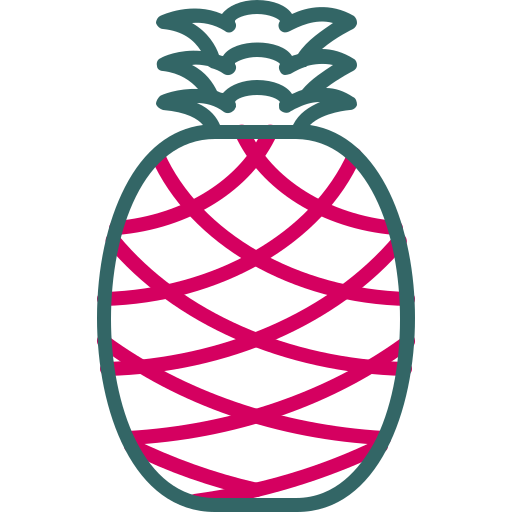 piña Generic Outline Color icono