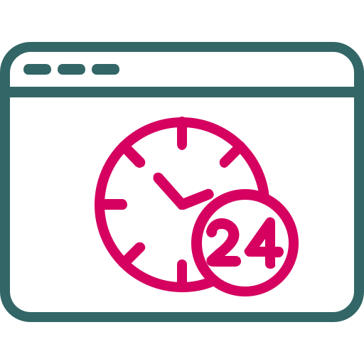 24 horas Generic Outline Color icono