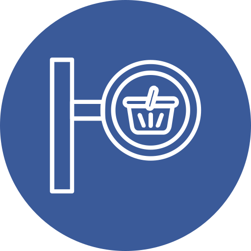 tienda de comestibles Generic Flat icono