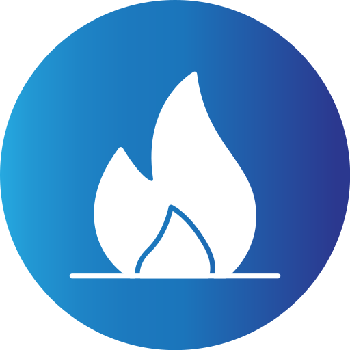 fuego Generic Blue icono