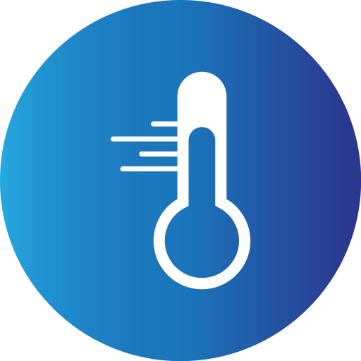 thermomètre Generic Blue Icône
