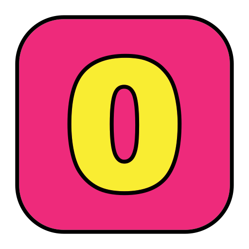 ゼロ Generic Outline Color icon