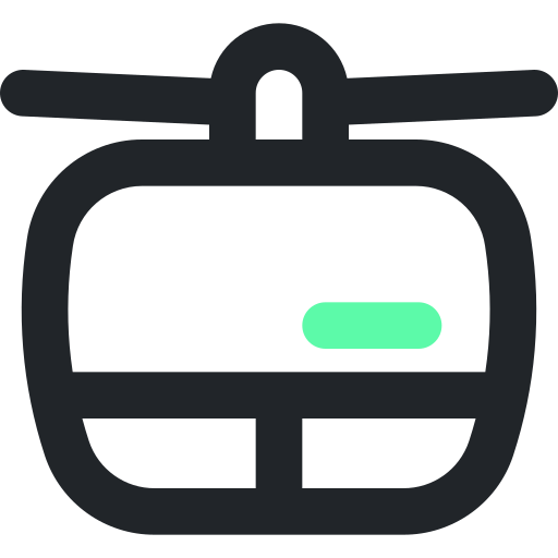Cable car Generic Outline Color icon