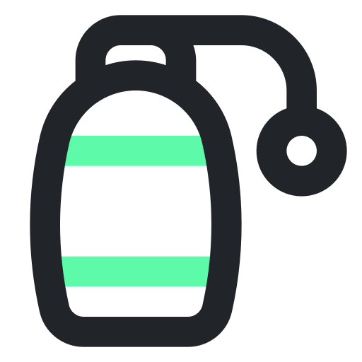 tanque de oxígeno Generic Outline Color icono