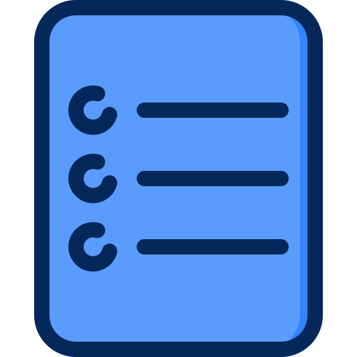 List Generic Outline Color icon