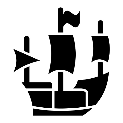 Пиратский корабль Generic Glyph иконка