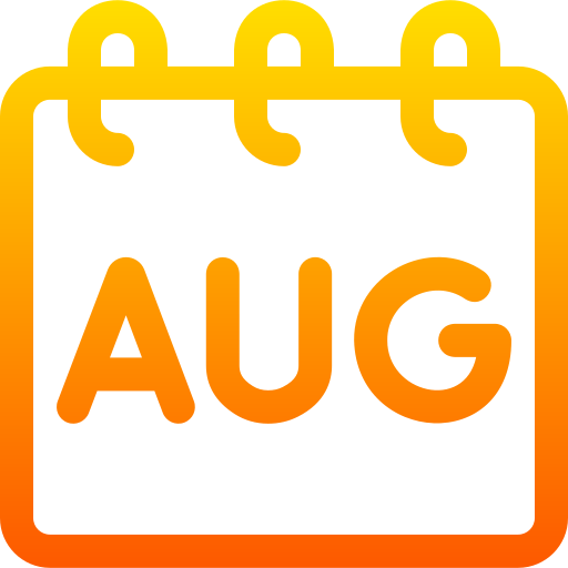 August Basic Gradient Lineal color icon