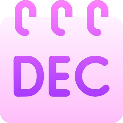 diciembre Basic Gradient Gradient icono