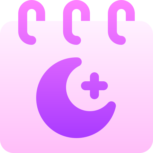 luna creciente Basic Gradient Gradient icono