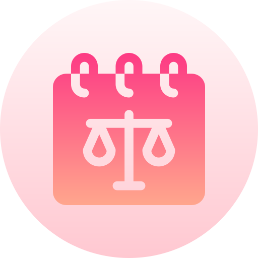 Justice scale Basic Gradient Circular icon