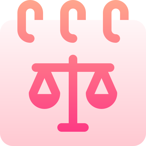 escala de justicia Basic Gradient Gradient icono