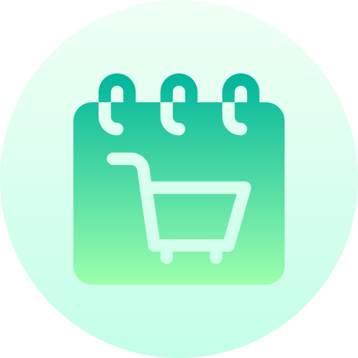 Shopping cart Basic Gradient Circular icon