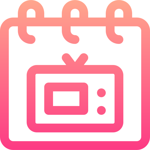 televisión Basic Gradient Lineal color icono