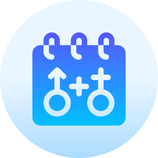 igualdad de género Basic Gradient Circular icono