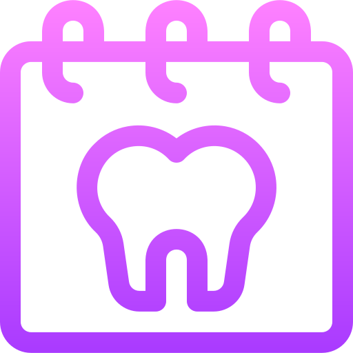 diente Basic Gradient Lineal color icono