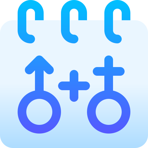 남녀 평등 Basic Gradient Gradient icon