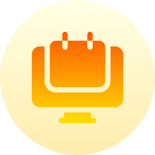 calendrier Basic Gradient Circular Icône