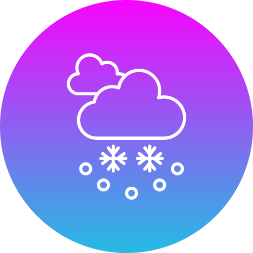 Snowfall Generic Flat Gradient icon