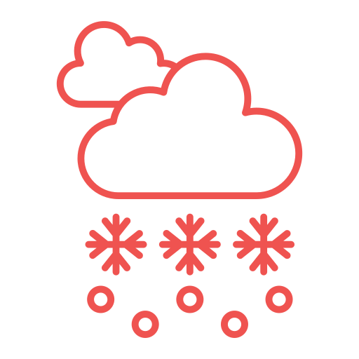 burza śnieżna Generic Simple Colors ikona
