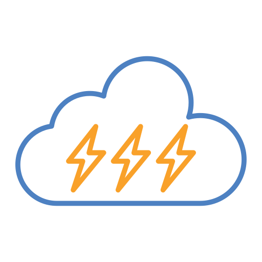 Thunderbolt Generic Outline Color icon