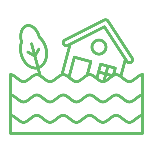 casa inundada Generic Simple Colors icono