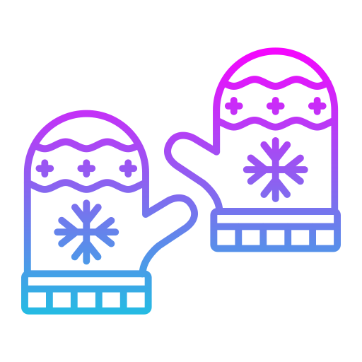 guantes de invierno Generic Gradient icono