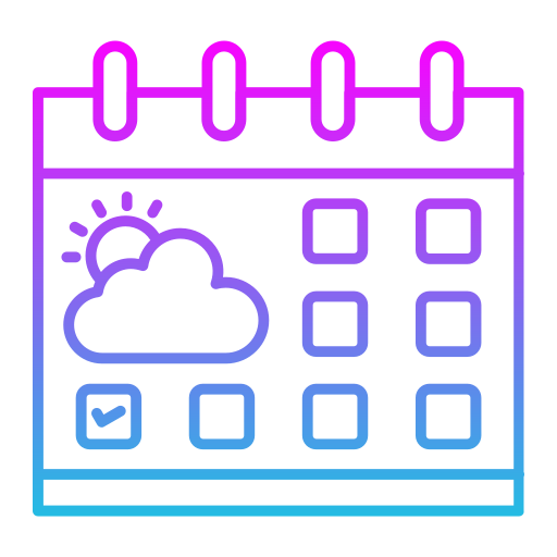 calendario Generic Gradient icono