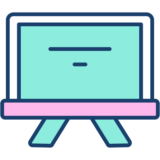 Whiteboard Generic Outline Color icon