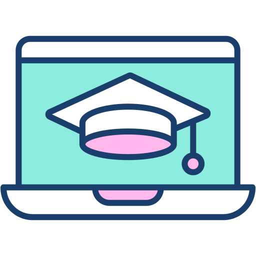 online onderwijs Generic Outline Color icoon