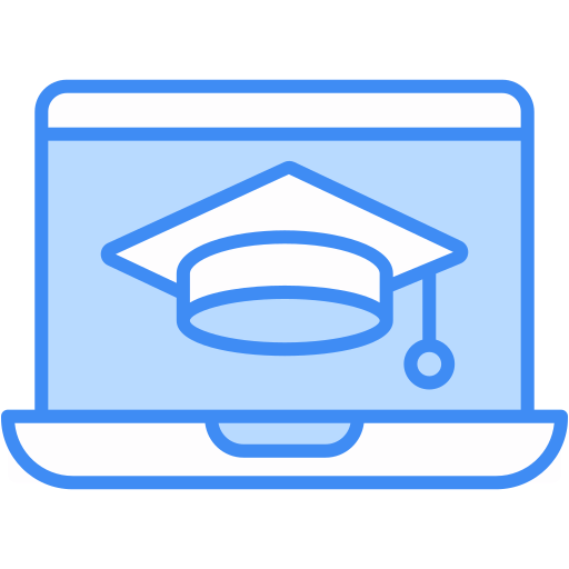 edukacja online Generic Blue ikona