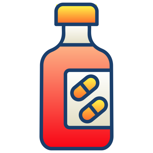 bouteille de pilules Generic Lineal Color Gradient Icône