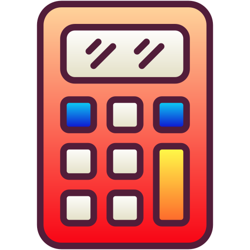 kalkulator Generic Lineal Color Gradient ikona