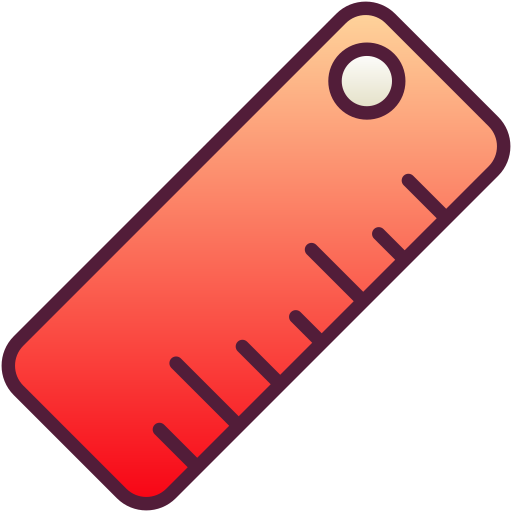 Ruler Generic Lineal Color Gradient icon