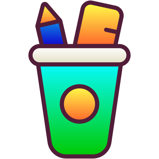 pojemnik na ołówki Generic Lineal Color Gradient ikona