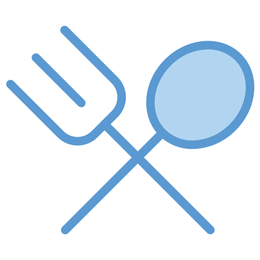 cuillère et fourchette Generic Blue Icône