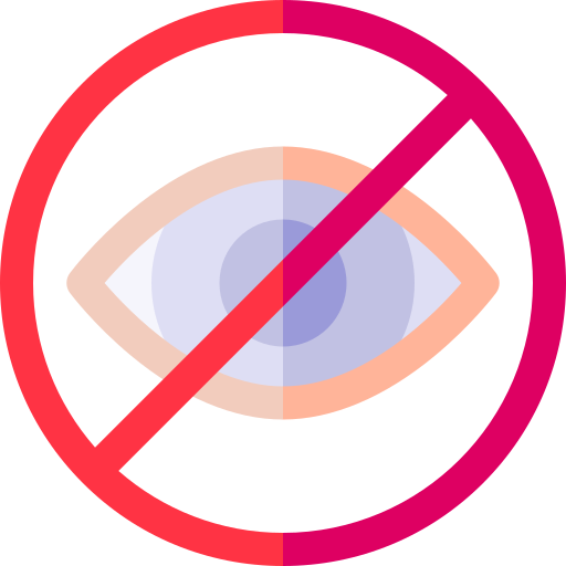 失明 Basic Rounded Flat icon