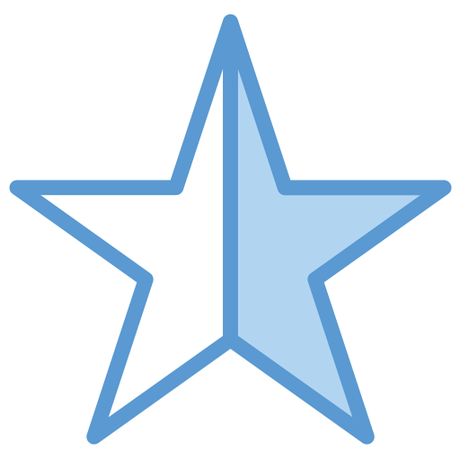 estrellas de calificación Generic Blue icono