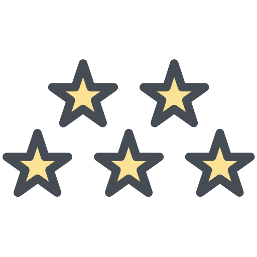 cinco estrelas Generic Outline Color Ícone
